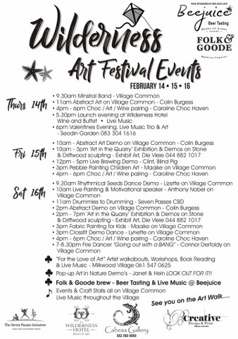 Wilderness Art Festival Events 2019