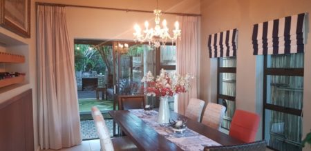 Dining Area at the Luxury Villa in Wilderness
