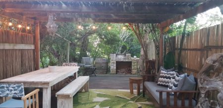 Outside BBQ or Braai Area at the Luxury Villa in Wilderness