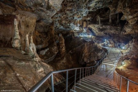 Stairs and Walk Ways in the Cango Caves Stairs and Walk Ways in the Cango Caves