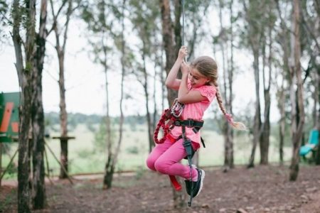 Swinging like Tarzan for kids in the Garden Route