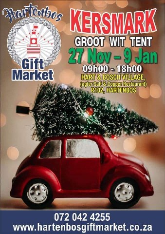 Hartenbos Gift Market - 27 Nov 2021 - 9 Jan 2022 Hartenbos Gift Market - 27 Nov 2021 - 9 Jan 2022