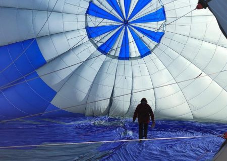 Blue Hot Air Balloon