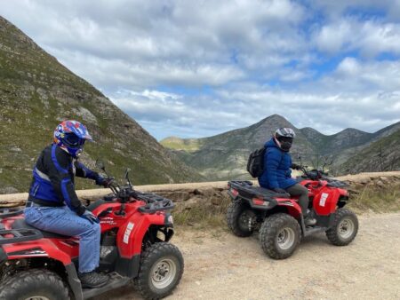 Explore the Outeniqua Mountains with guided quad bikes in George.